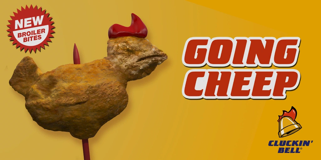 Going Cheep, original Cluckin’ Bell game artwork