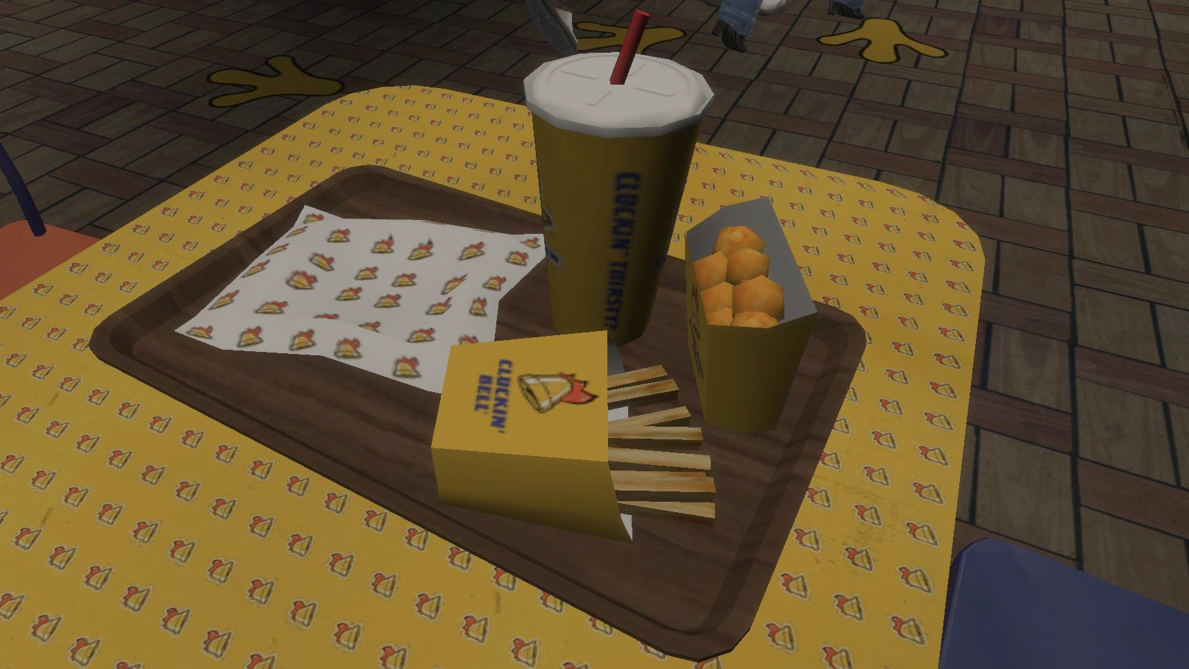 Wing Piece meal on a tray in GTA IV