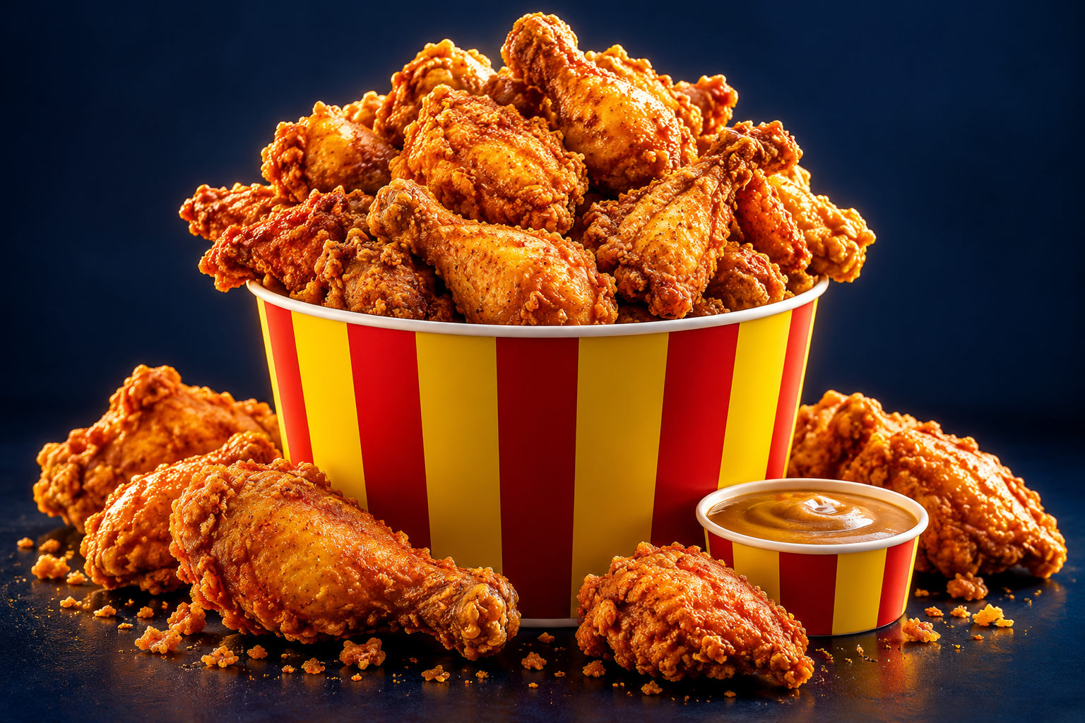 hundred bucket fictional chicken combo